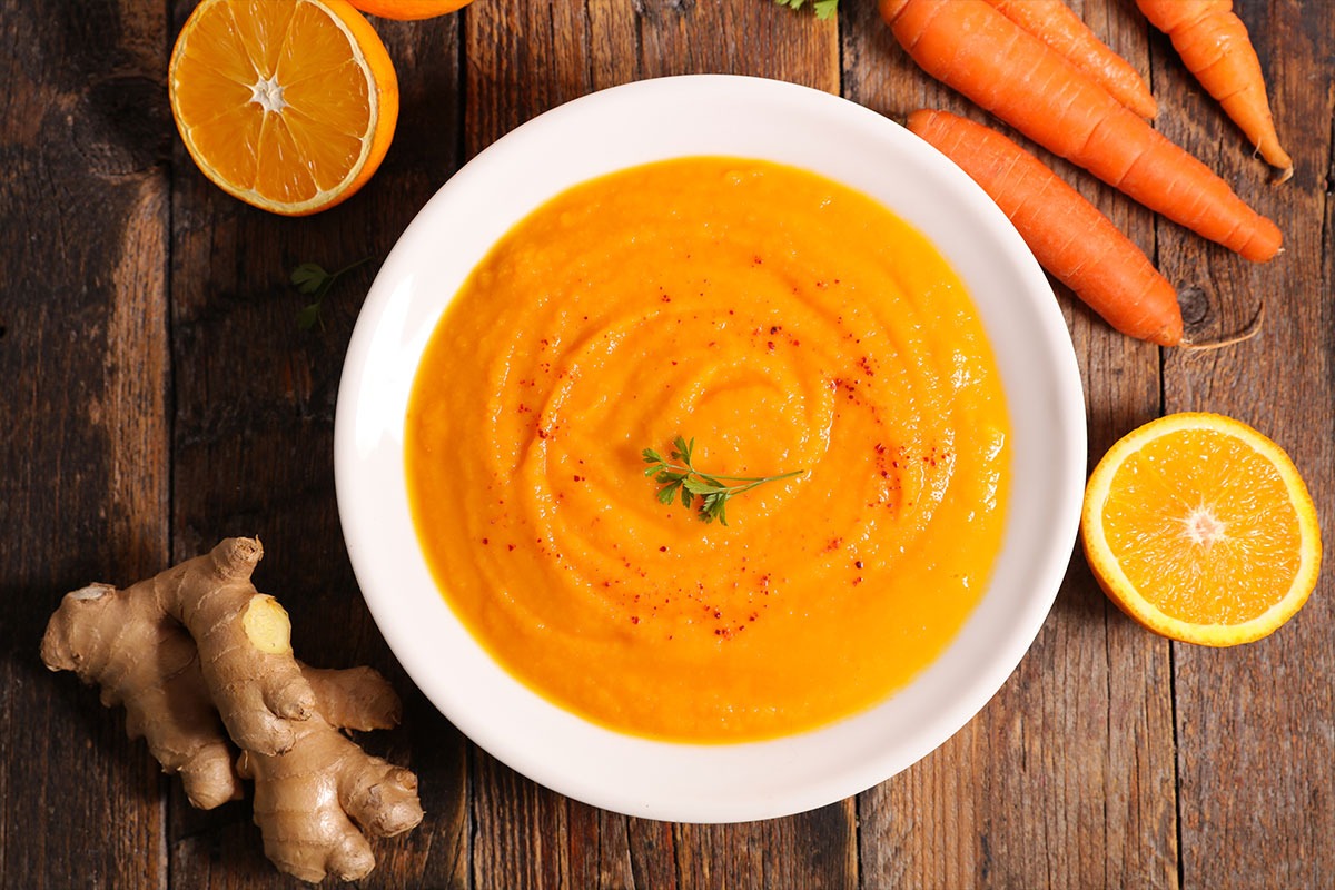 Wärmende Karotten-Ingwer-Suppe