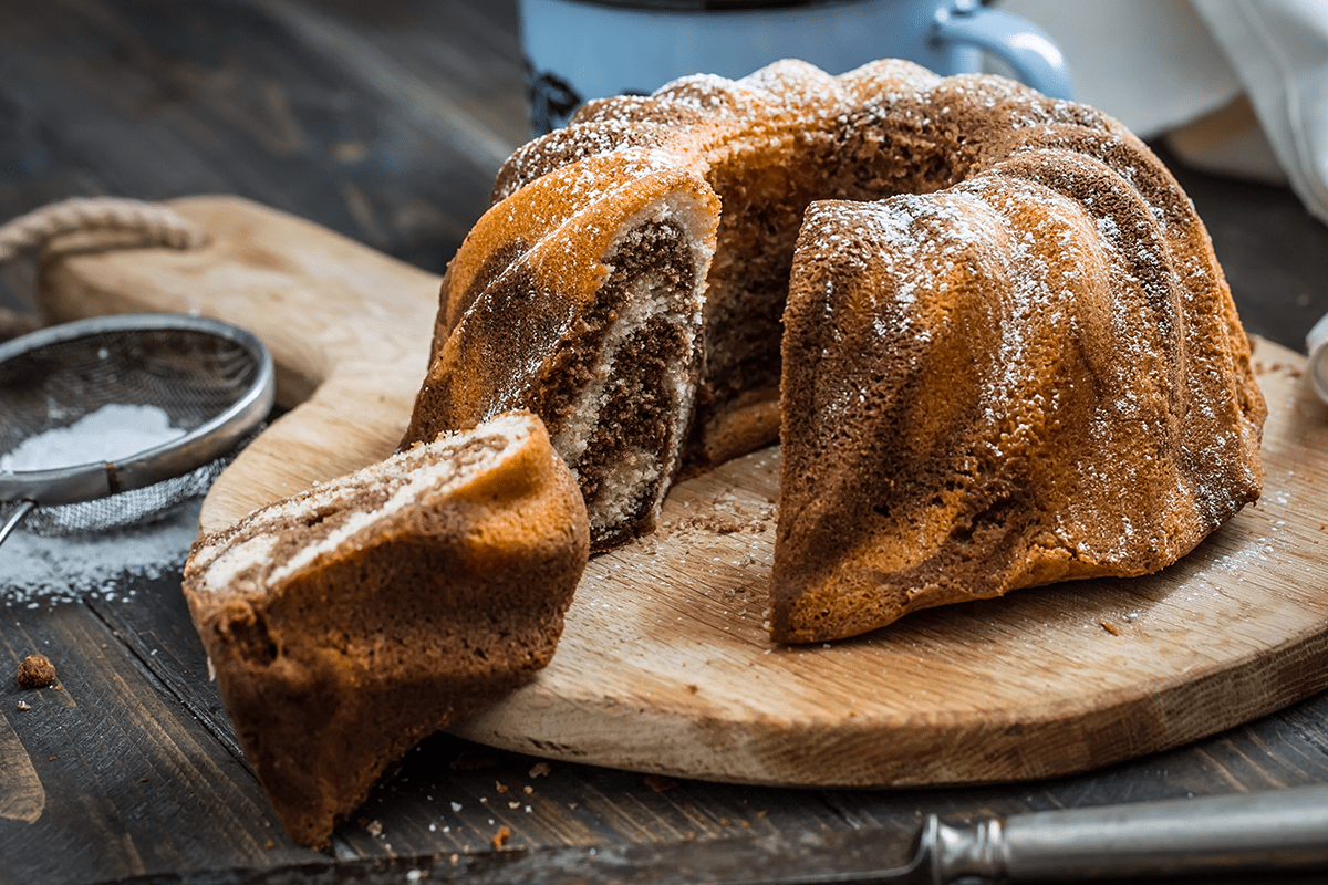 Fluffiger Marmorkuchen